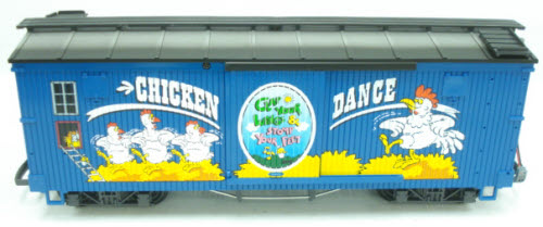 LGB 44671 G Scale Chicken Dance Boxcar with Sound