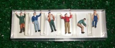 Preiser 1010050 HO Saw Mill Crew Figures (Set of 6)