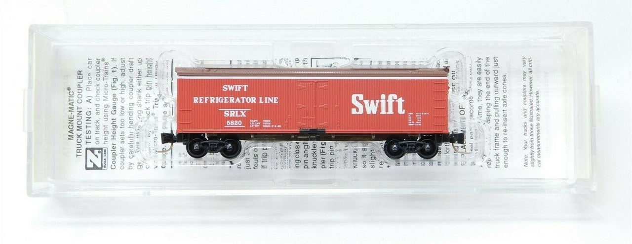 Micro-Trains 51800061 Z Swift Reefer Line 40' Wood Box Car #5820