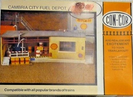 Con-Cor 9061 HO Cambria City Fuel Depot Building Kit
