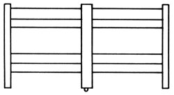 City Classics 206 HO Short Upper Walls with Windows Kit (Pack of 2)