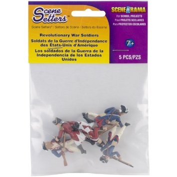 Woodland Scenics SP4454 Revolutionary War Soldier Figures (Set of 5)
