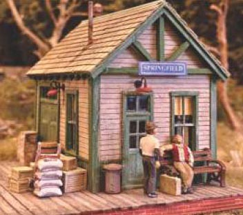 Bar Mills 0312 HO Springfield Station V2 Building Kit