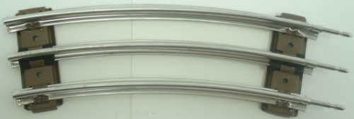 K-Line K-0204 O-27 Gauge Tubular 1/2 Curve Track Section