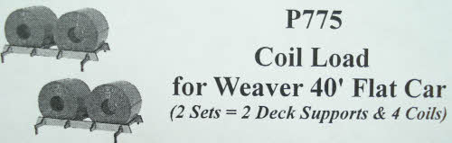 Weaver P775 Set of 2 Coil Load for 40' Flatcars