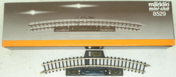Marklin 8529 Z 7-11/16" R195 mm. 30° Curved Circuit Track