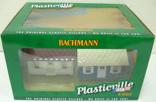 Bachmann 45313 O Plasticville Built-Up Cape Cod House Buildings (2)