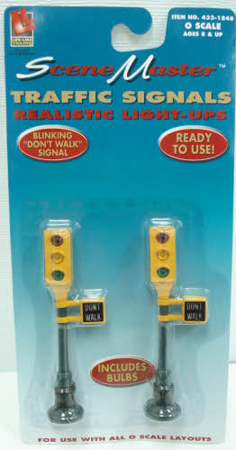 Life Like 1848 O Scale Light-Up Traffic Light Signals (Pack of 2)