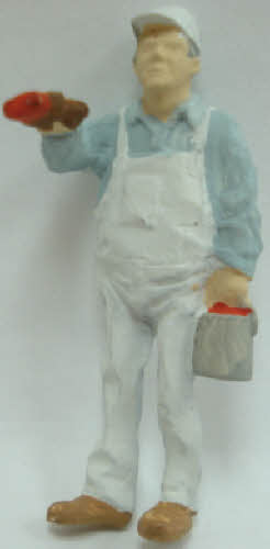 Arttista 1201 O Scale Man Painting Pewter Figure