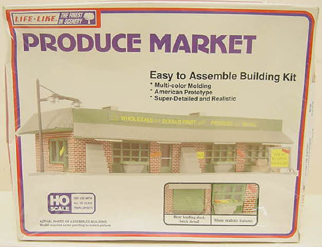 Life Like 1358 HO Produce Market Building Kit
