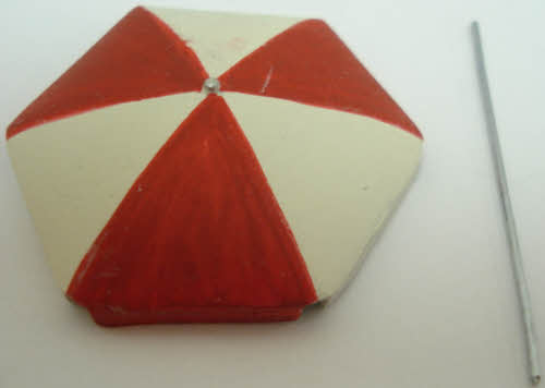 Arttista 1458 O Scale Beach Table Umbrella