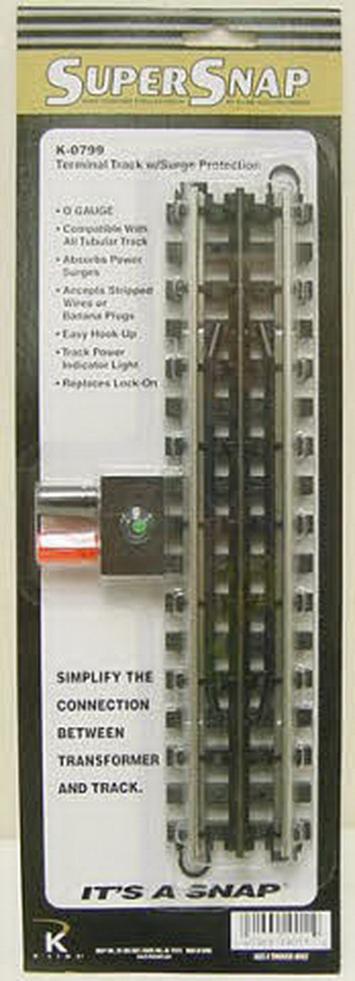 K-Line K-0799 O SuperSnap Terminal Track Section