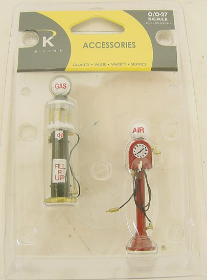 K-Line K417001 O And O-27 Green & Red Service Station Gas Pumps
