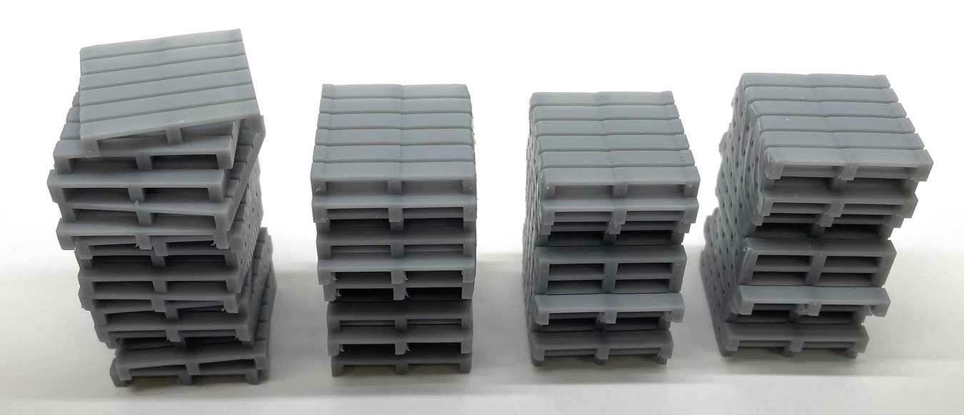 Phoenix Precision Models 33525 O Tall Pallet Stacks 3D Printed Kit (Pack of 4)