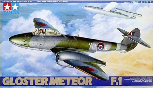 Tamiya 61051 HO 1:48 Gloster Meteor F-1