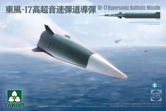 Takom 2153 1:35 DF-17 Hypersonic Ballistic Missile Plastic Model Kit