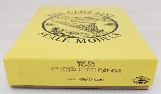 The Cliff Line TC-50 HO Depressed Center Flat Car Transformer Load