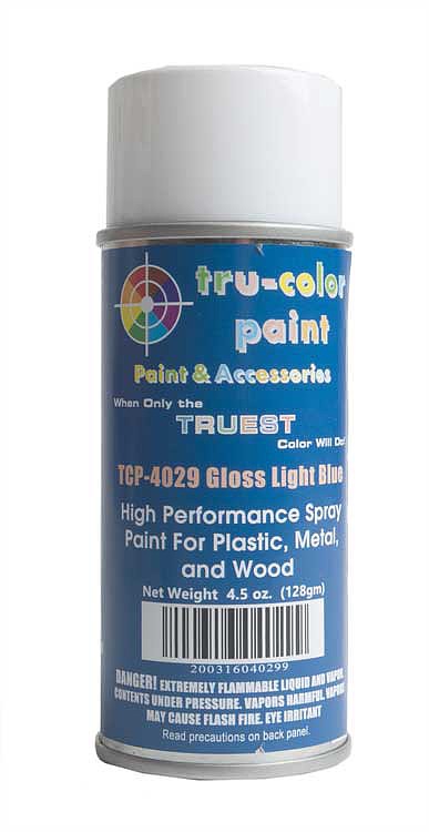 Tru-Color 4029 Railroad Color Acrylic Light Blue 4.5 oz. Spray