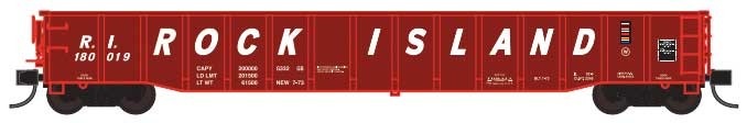 Trainworx Inc 25243-13 N Rock Island 52' 6" Thrall Steel Gondola Car #180019
