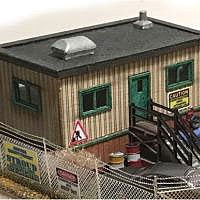 The N Scale Architect 10046 N Job Site Modular Office Add-On Building Kit