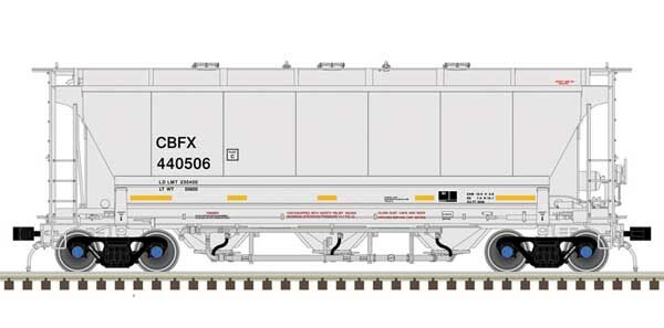 Atlas 20006843 HO CIT Group CBFX Trinity 3230 3-Bay Covered Hopper RTR #440512