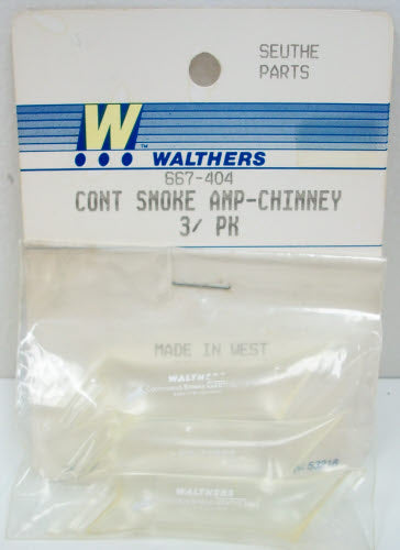 Walthers 667-404 Smoke Ampules for Seuthe Smoke Units (Pack of 3)
