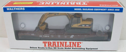 Walthers 931-756 HO 50' Flatcar w/Excavator