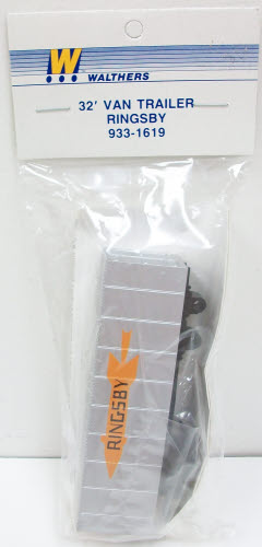 Walthers 933-1619 HO Ringsby 32' Van Trailer