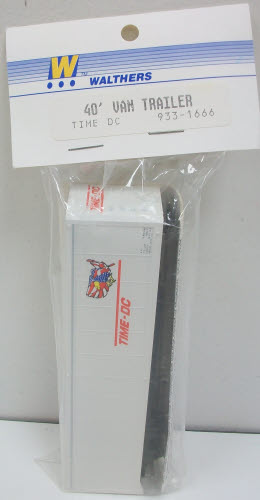 Walthers 933-1666 Time-DC 40' Van Trailer