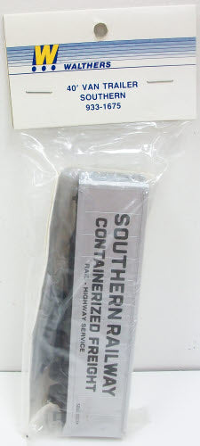 Walthers 933-1675 HO Southern Railway 40' Van Trailer Kit