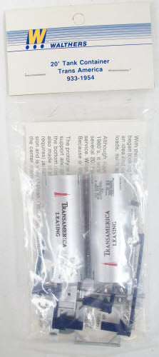Walthers 933-1954 HO Scale Trans America 20' Tank Container Kit