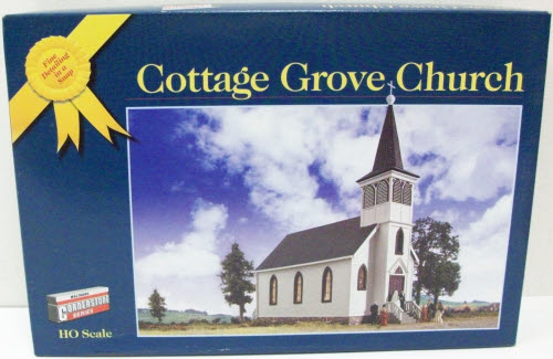 S Scale (1:64) Country Church Unassembled Wood Kit – Perplexing Puzzles Plus - View #4