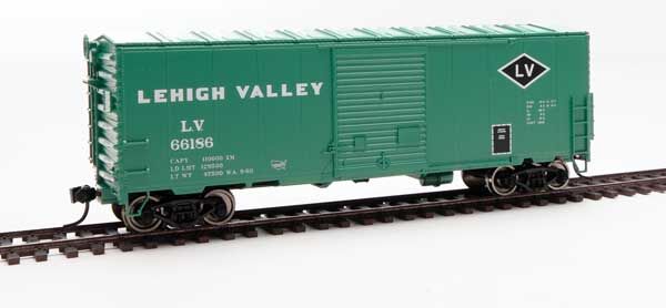 Walthers 910-45010 HO Lehigh Valley 40' ACF Modernized Welded Boxcar #66186