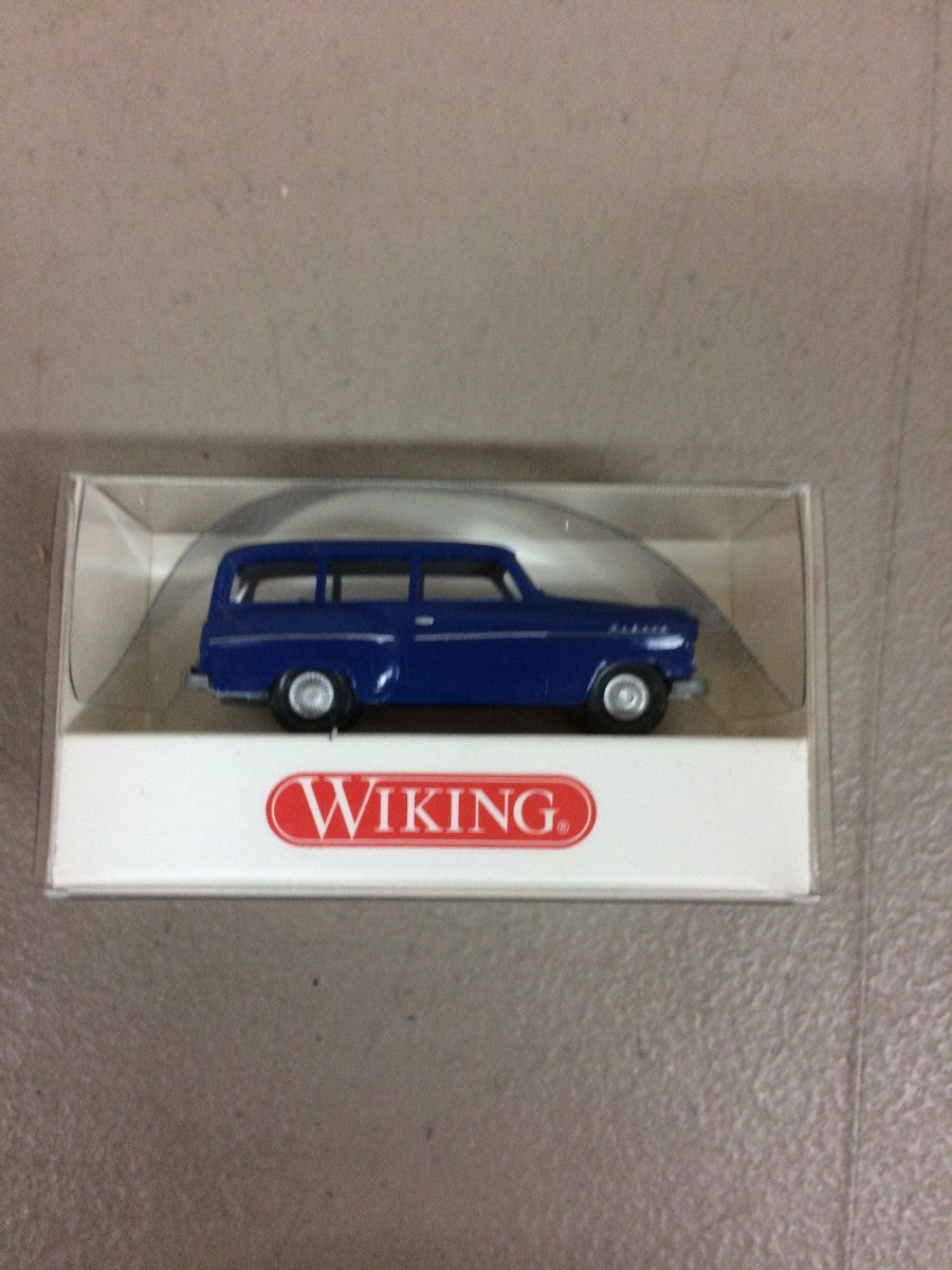 Wiking 8500124 1:87 HO Scale Blue 1956 Opel Caravan
