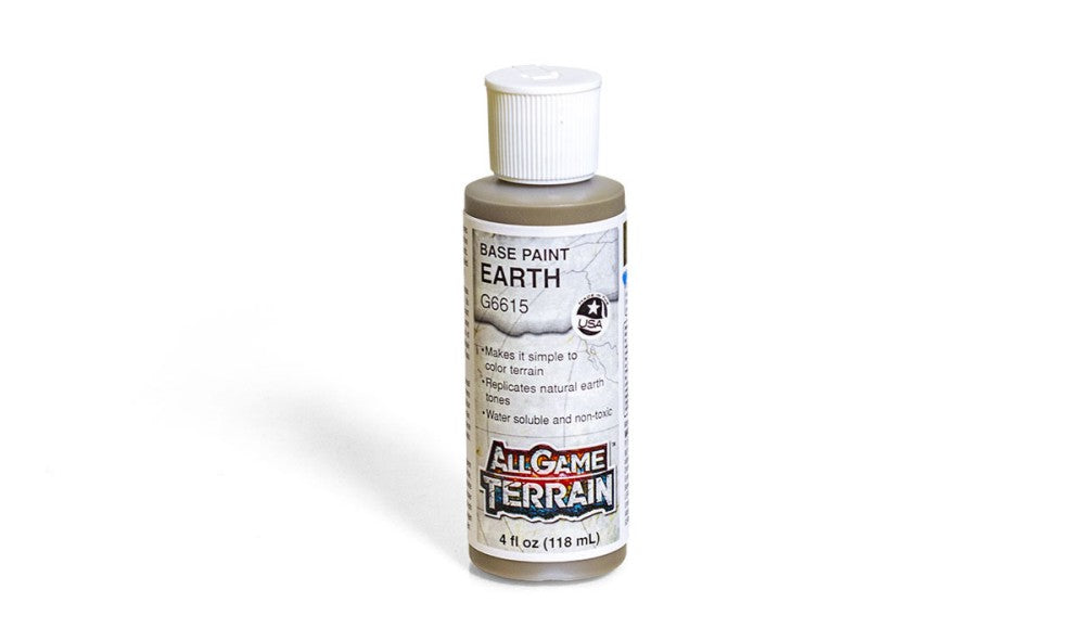 Woodland Scenics G6615 All Game Terrain Earth Base Paint - 4 oz. Bottle