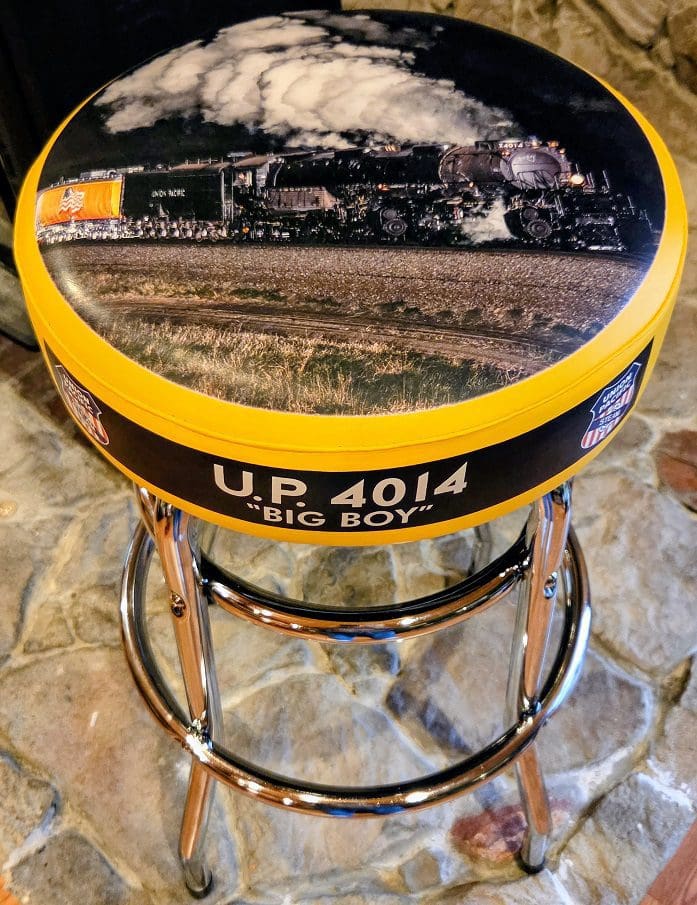 RMBD R-017-4014-A Union Pacific Big Boy View A - Night #4014 Bar Stool