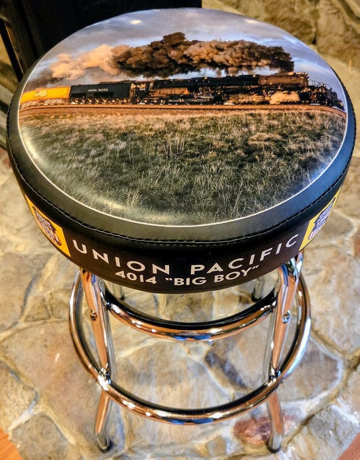 RMBD R-017-4014-B Union Pacific Big Boy View B - Daytime #4014 Bar Stool