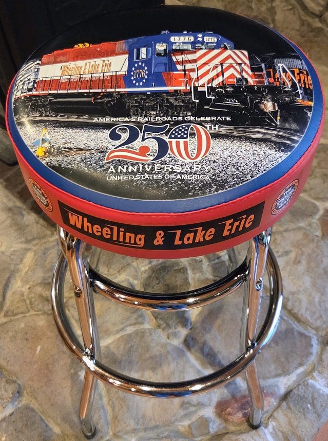 RMT by Design R-037-1776 Wheeling & Lake Erie USA 250th #1776 Bar Stool