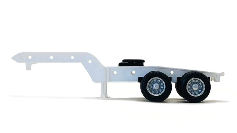 Herpa 005514 1:87 2-Axle Jeep for Heavy Equipment Lowboy Trailer - White