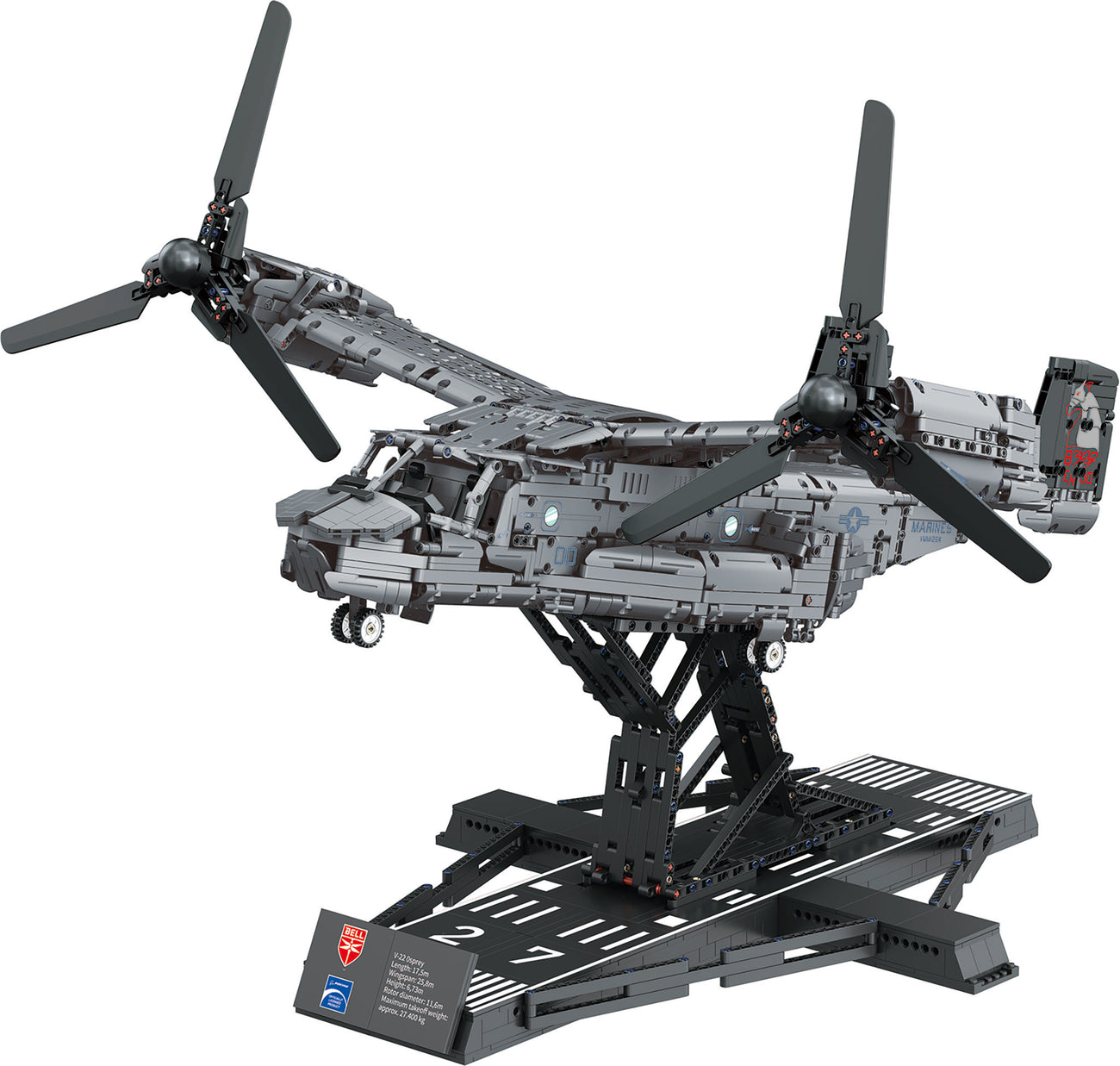 Revell 00961 1:25 Brick System Bell Boeing V-22 Osprey Kit