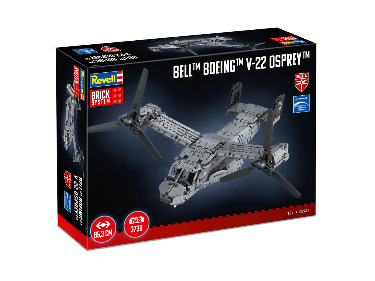 Revell 00961 1:25 Brick System Bell Boeing V-22 Osprey Kit