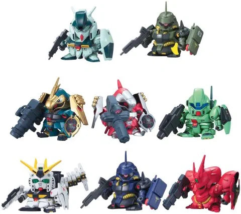 Bandai 2036462 SD Gundam Char's Counterattack 8 Mobile Suits Kit (Set of 8)