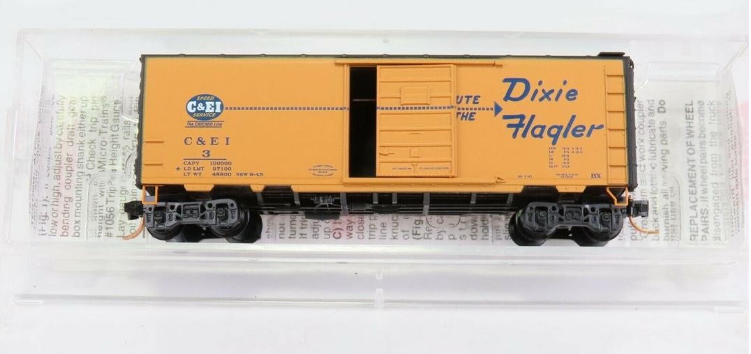 Micro-Trains 02000703 N Chicago & Eastern Illinois 40' Single Door Boxcar #3 LN/Box