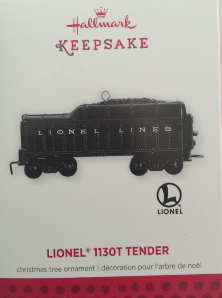 Hallmark QXI2142 Lionel 1130T Tender Christmas Tree Ornament Keepsafe 2013