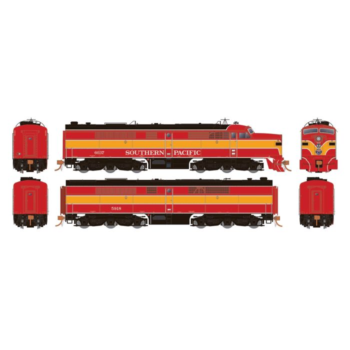 Rapido Trains 023534 HO SP PA-1 & PB-1 Diesel Locomotive DCC/Sound #6037/5918