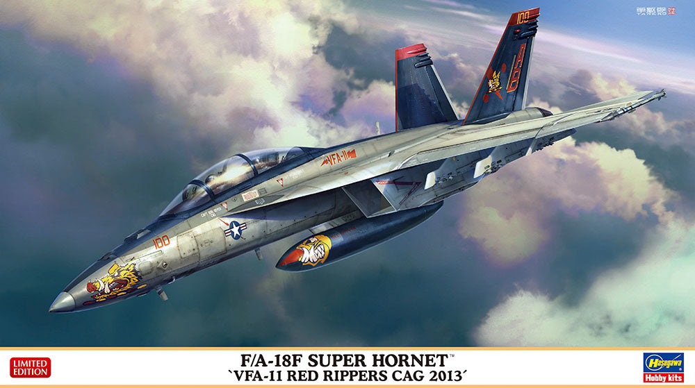 Hasegawa 02385 1:72 F/A-18F Super Hornet Military Aircraft Plane Model Kit