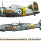 Hasegawa 02439 1:72 B-239 Buffalo & Messerschmitt Bf109G-6 Military Plane Kit