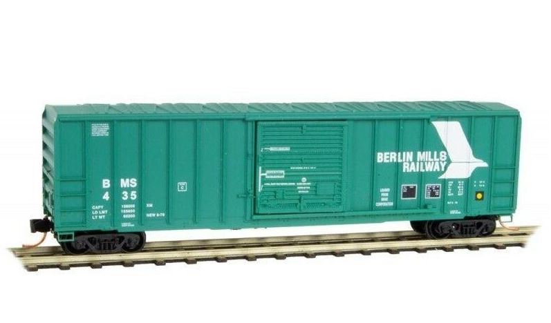 Micro-Trains 02500930 N Berlin Mills 50' Single Door Rib Side Boxcar #435