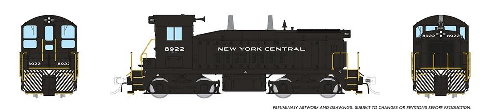 Rapido Trains 027090 HO NYC EMD SW9 Diesel Locomotive DC/Silent #8922