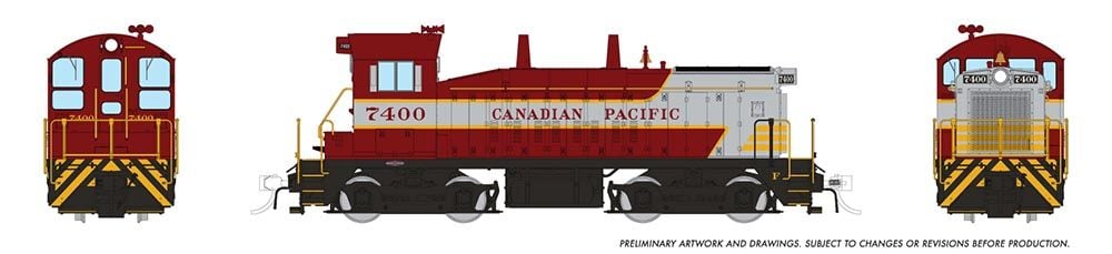 Rapido Trains 027576 HO CP Block Scheme EMD SW9 Switcher DC/DCC/Sound #7403